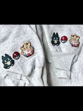 CUSTOM Pokémon hand stitched sweaters
